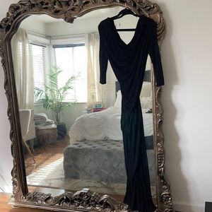 Long Black Off Shoulder Dress